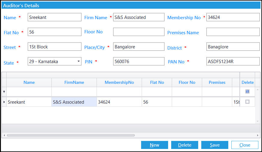 9. GSTR-9C entry -auditor info